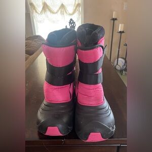 Pink and Black Winter Boots